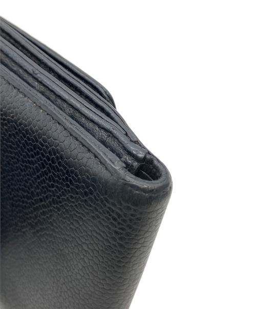 CHANEL（シャネル）CHANEL (シャネル) 2つ折り財布 ブラックの古着・服飾アイテム