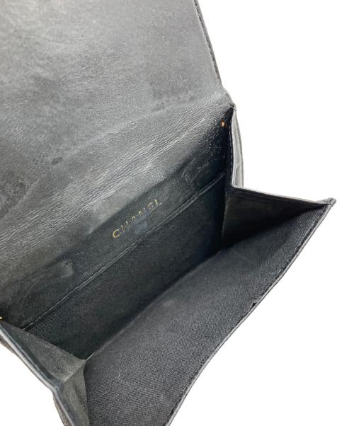 CHANEL（シャネル）CHANEL (シャネル) 2つ折り財布 ブラックの古着・服飾アイテム