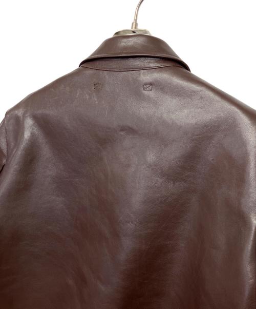 scar（scar）scar (scar) レザージャケット ブラウン サイズ: XXLの古着・服飾アイテム