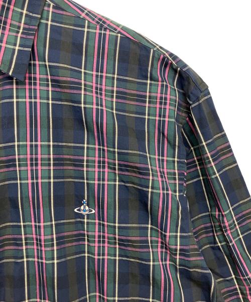 Vivienne Westwood（ヴィヴィアンウエストウッド）Vivienne Westwood (ヴィヴィアンウエストウッド) 長袖シャツ ネイビー サイズ:46の古着・服飾アイテム
