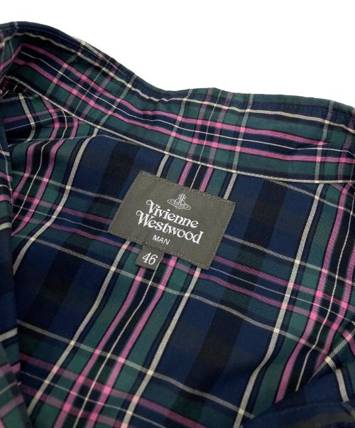 Vivienne Westwood（ヴィヴィアンウエストウッド）Vivienne Westwood (ヴィヴィアンウエストウッド) 長袖シャツ ネイビー サイズ:46の古着・服飾アイテム