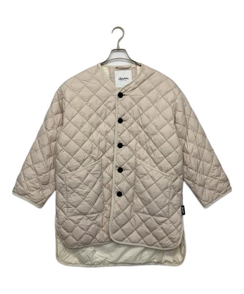 Gymphlex（ジムフレックス）Gymphlex (ジムフレックス) ダイヤキルトダウンコート キルティングジャケット アイボリー サイズ:12の古着・服飾アイテム