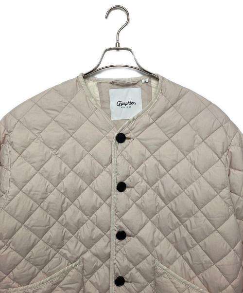 Gymphlex（ジムフレックス）Gymphlex (ジムフレックス) ダイヤキルトダウンコート キルティングジャケット アイボリー サイズ:12の古着・服飾アイテム