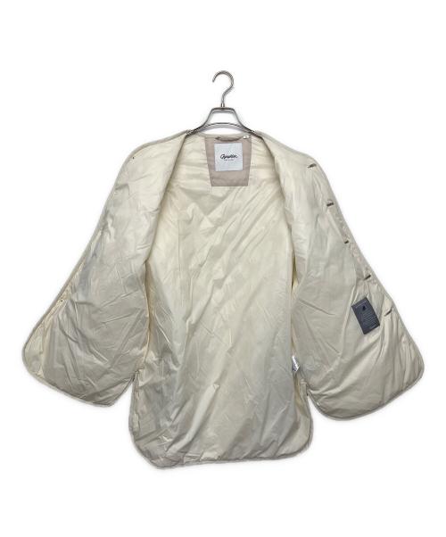 Gymphlex（ジムフレックス）Gymphlex (ジムフレックス) ダイヤキルトダウンコート キルティングジャケット アイボリー サイズ:12の古着・服飾アイテム