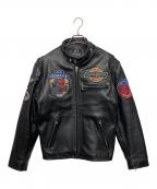 TED COMPANYテッドカンパニー）の古着「シングルライダースジャケット」｜ブラック