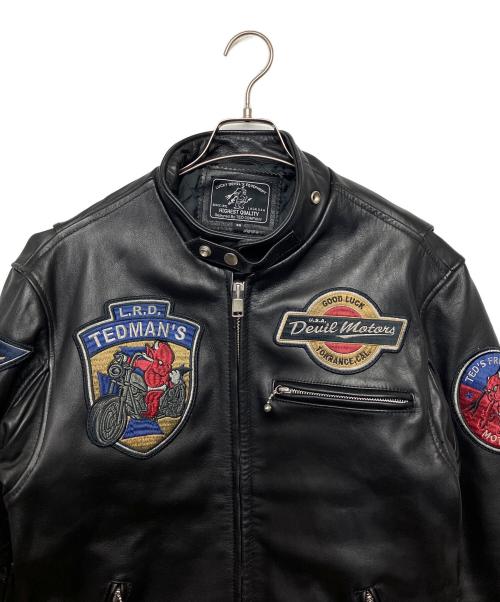 TED COMPANY（テッドカンパニー）TED COMPANY (テッドカンパニー) シングルライダースジャケット ブラック サイズ:40の古着・服飾アイテム