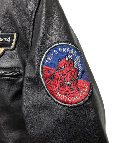 TED COMPANY（テッドカンパニー）TED COMPANY (テッドカンパニー) シングルライダースジャケット ブラック サイズ:40の古着・服飾アイテム
