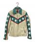 Schott（ショット）の古着「シングルライダースジャケット 星条旗柄」｜ベージュ×グリーン