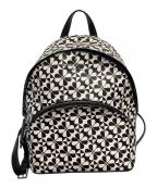 Kate Spadeケイトスペード）の古着「チェルシーミディアムバックパック リュック」｜ブラック×ホワイト