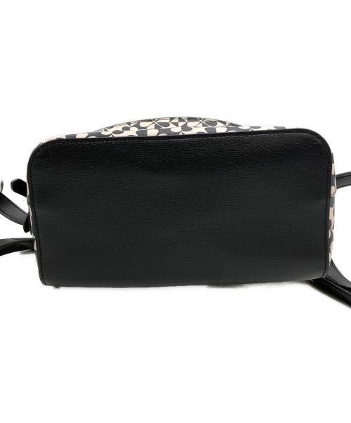 Kate Spade（ケイトスペード）Kate Spade (ケイトスペード) チェルシーミディアムバックパック リュック ブラック×ホワイトの古着・服飾アイテム