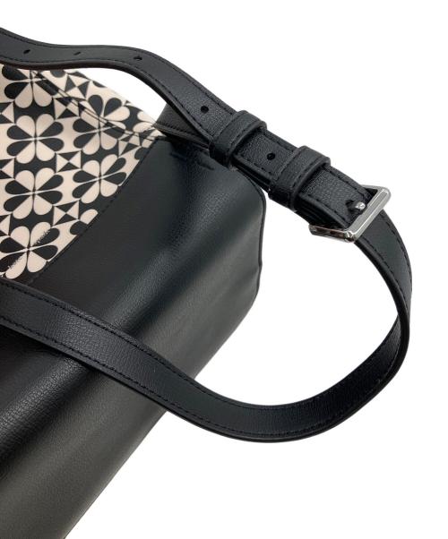 Kate Spade（ケイトスペード）Kate Spade (ケイトスペード) チェルシーミディアムバックパック リュック ブラック×ホワイトの古着・服飾アイテム