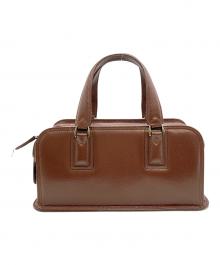 土屋鞄（ツチヤカバン）の古着「ミニボストンバッグ」｜ブラウン