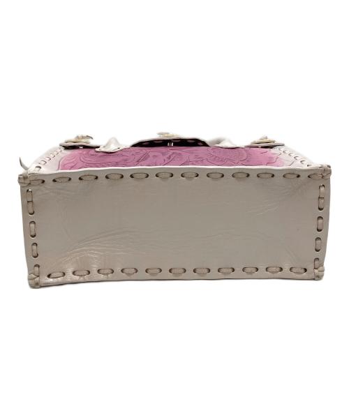 GRACE CONTINENTAL（（グレースコンチネンタル）GRACE CONTINENTAL (（グレースコンチネンタル) マエストラS ホワイト×ピンクの古着・服飾アイテム