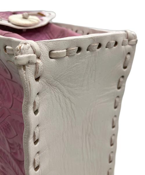 GRACE CONTINENTAL（（グレースコンチネンタル）GRACE CONTINENTAL (（グレースコンチネンタル) マエストラS ホワイト×ピンクの古着・服飾アイテム