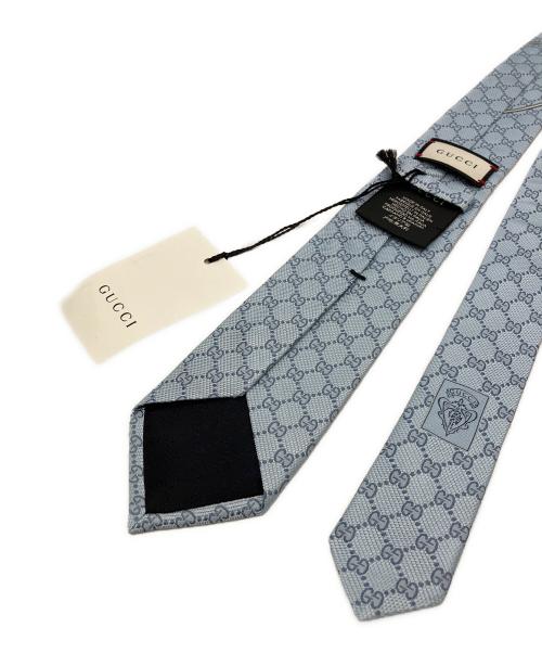 GUCCI（グッチ）GUCCI (グッチ) ネクタイ ブルー サイズ:FREEの古着・服飾アイテム