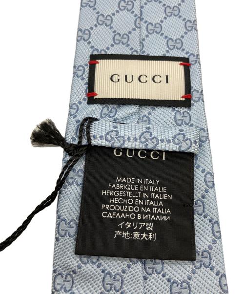 GUCCI（グッチ）GUCCI (グッチ) ネクタイ ブルー サイズ:FREEの古着・服飾アイテム