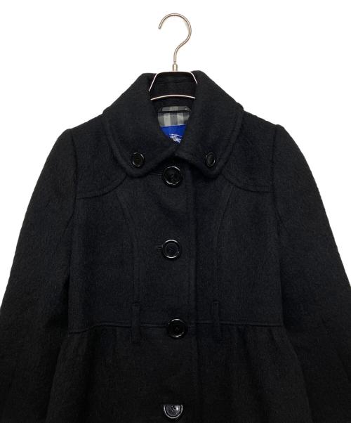 BURBERRY BLUE LABEL（バーバリー ブルー レーベル）BURBERRY BLUE LABEL (バーバリーロンドンブルーレーベル) ウールコート ブラック サイズ:38の古着・服飾アイテム