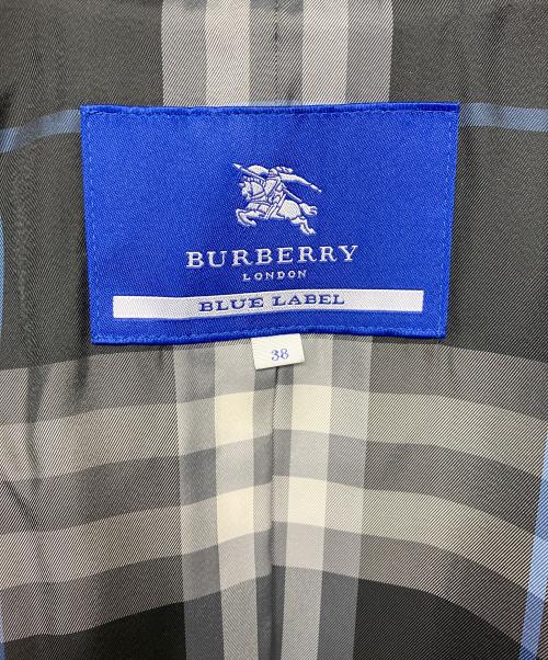 BURBERRY BLUE LABEL（バーバリー ブルー レーベル）BURBERRY BLUE LABEL (バーバリーロンドンブルーレーベル) ウールコート ブラック サイズ:38の古着・服飾アイテム