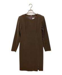 Yves Saint Laurent（イヴサンローラン）の古着「長袖ワンピース」｜ブラウン