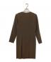 中古・古着 Yves Saint Laurent (イヴサンローラン) 長袖ワンピース ブラウン サイズ:36：6000円
