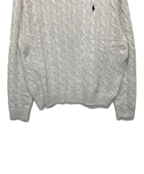 POLO RALPH LAUREN（ポロ・ラルフローレン）POLO RALPH LAUREN (ポロ・ラルフローレン) 薄手ニット グレー サイズ:XL 未使用品の古着・服飾アイテム