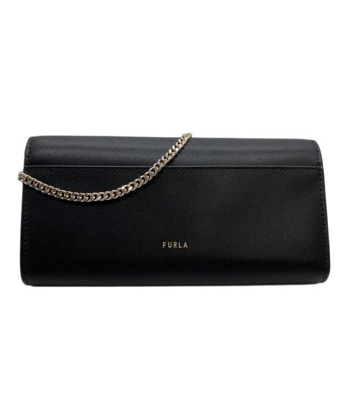 FURLA（フルラ）FURLA (フルラ) チェーンショルダーバッグ ブラックの古着・服飾アイテム