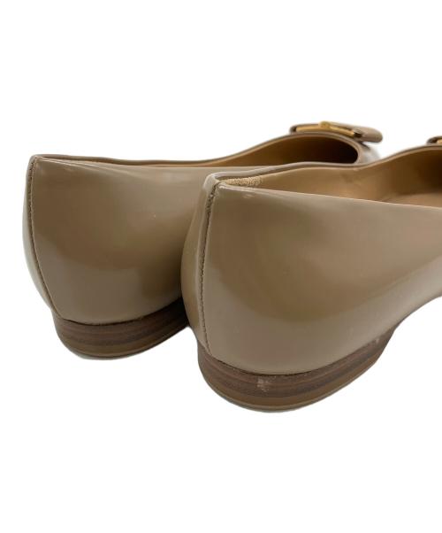 Salvatore Ferragamo（サルヴァトーレ フェラガモ）Salvatore Ferragamo (サルヴァトーレ フェラガモ) ポインテッドトゥパンプス ブラウン サイズ:5Dの古着・服飾アイテム