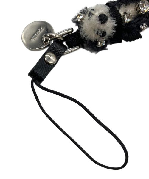 PRADA（プラダ）PRADA (プラダ) ストラップ　パンダ ブラック×ホワイトの古着・服飾アイテム