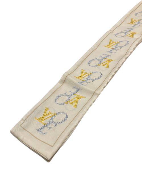 LOUIS VUITTON（ルイ ヴィトン）LOUIS VUITTON (ルイ ヴィトン) ザッツラブ　スカーフ ベージュの古着・服飾アイテム