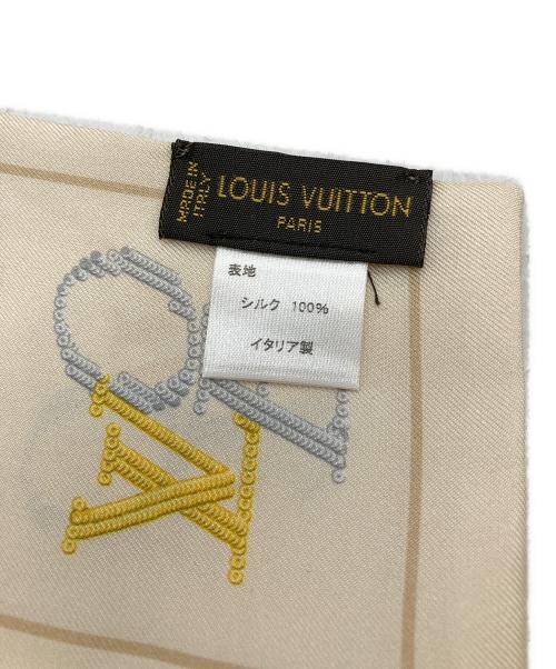 LOUIS VUITTON（ルイ ヴィトン）LOUIS VUITTON (ルイ ヴィトン) ザッツラブ　スカーフ ベージュの古着・服飾アイテム