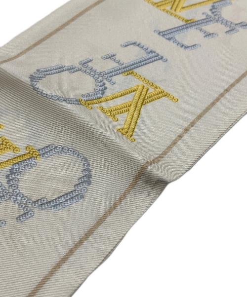 LOUIS VUITTON（ルイ ヴィトン）LOUIS VUITTON (ルイ ヴィトン) ザッツラブ　スカーフ ベージュの古着・服飾アイテム