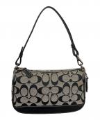 COACHコーチ）の古着「アクセサリーポーチ」｜ブラック×グレー