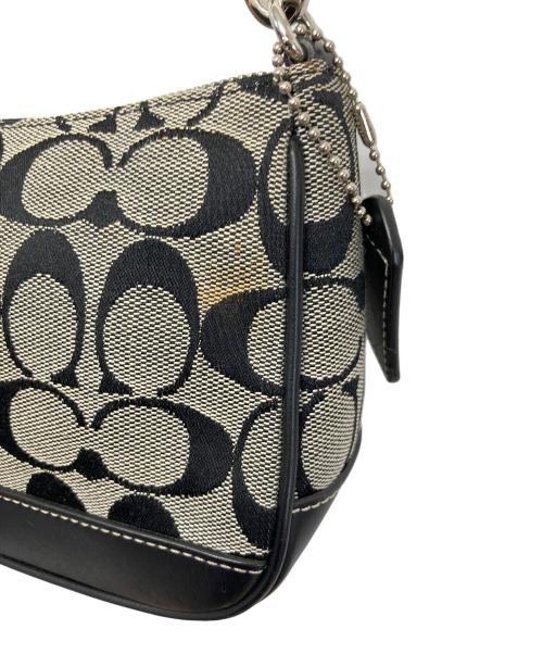 COACH（コーチ）COACH (コーチ) アクセサリーポーチ ブラック×グレーの古着・服飾アイテム