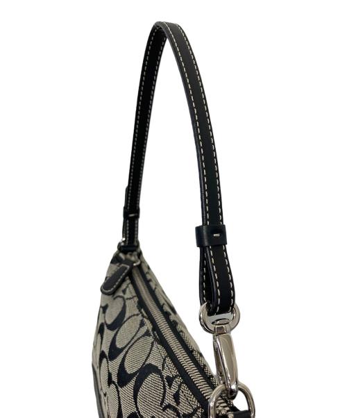 COACH（コーチ）COACH (コーチ) アクセサリーポーチ ブラック×グレーの古着・服飾アイテム