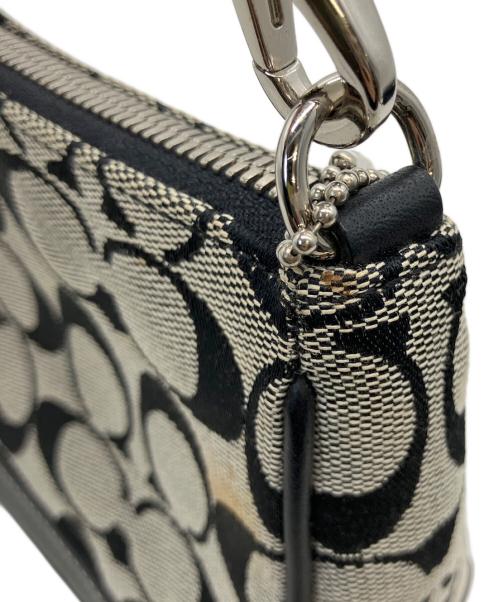 COACH（コーチ）COACH (コーチ) アクセサリーポーチ ブラック×グレーの古着・服飾アイテム