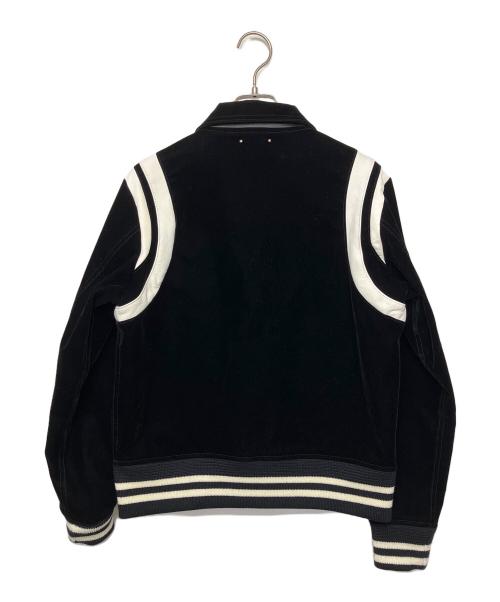 MINEDENIM（マインデニム）MINEDENIM (マインデニム) バーシティージャケット ブラック サイズ:１の古着・服飾アイテム