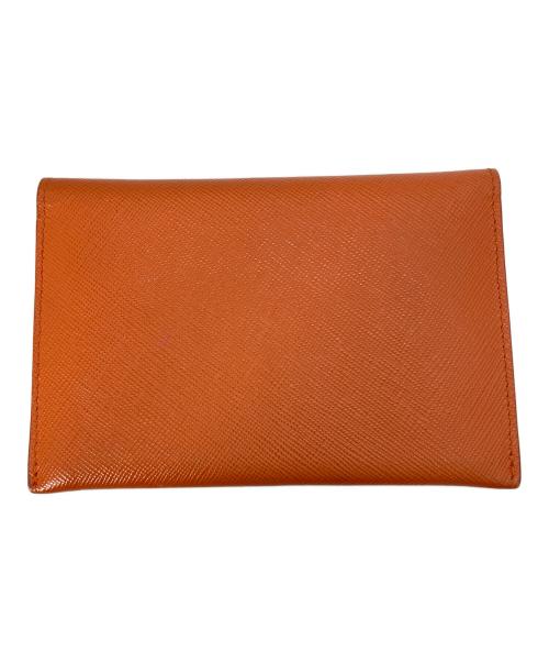 PRADA（プラダ）PRADA (プラダ) カードケース オレンジの古着・服飾アイテム