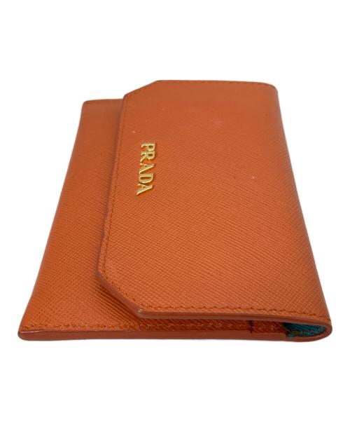 PRADA（プラダ）PRADA (プラダ) カードケース オレンジの古着・服飾アイテム