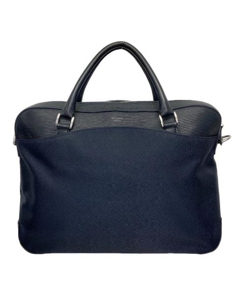 PELLE MORBIDA（ペッレモルビダ）PELLE MORBIDA (ペッレモルビダ) 2WAYバッグ ネイビーの古着・服飾アイテム