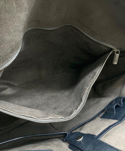 PELLE MORBIDA（ペッレモルビダ）PELLE MORBIDA (ペッレモルビダ) 2WAYバッグ ネイビーの古着・服飾アイテム