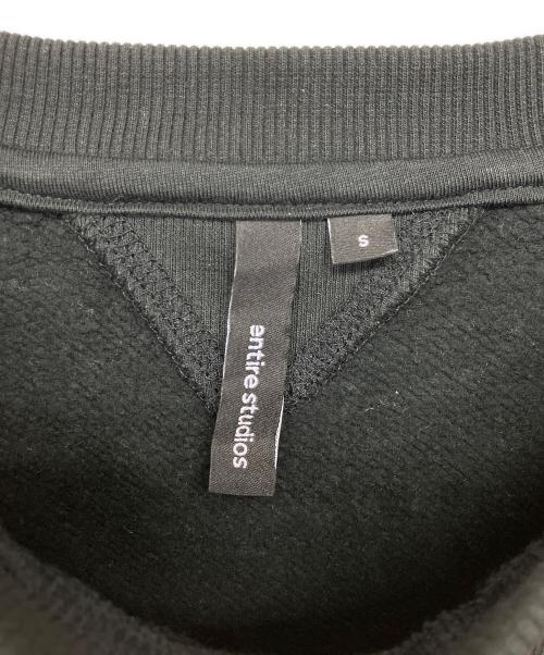 entire studios（エンタイアスタジオ）entire studios (エンタイアスタジオ) スウェット ブラック サイズ:Sの古着・服飾アイテム