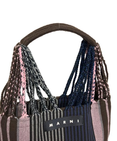MARNI（マルニ）MARNI (マルニ) ハンモックバック ピンク×ブラウンの古着・服飾アイテム
