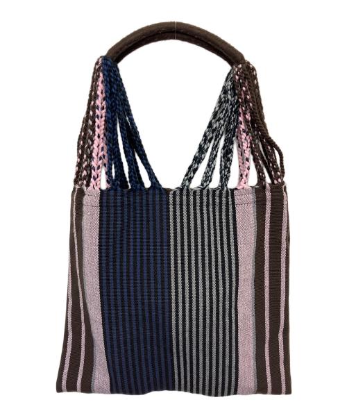 MARNI（マルニ）MARNI (マルニ) ハンモックバック ピンク×ブラウンの古着・服飾アイテム