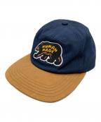 HUMAN MADEヒューマンメイド）の古着「キャップ」｜ネイビー×ブラック