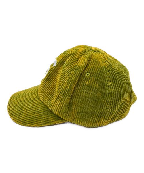 SUPREME（シュプリーム）SUPREME (シュプリーム) キャップ 23AW Corduroy Slogo 6Panel CaP グリーン×イエローの古着・服飾アイテム