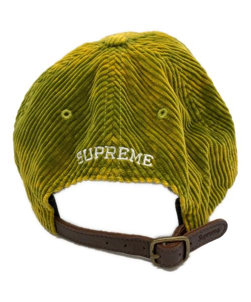 SUPREME（シュプリーム）SUPREME (シュプリーム) キャップ 23AW Corduroy Slogo 6Panel CaP グリーン×イエローの古着・服飾アイテム