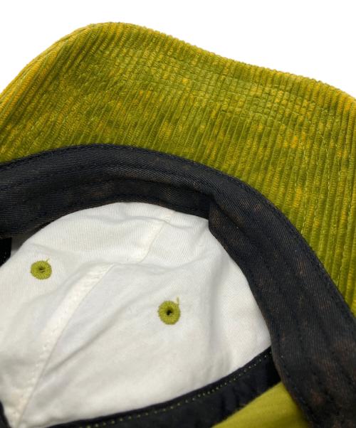 SUPREME（シュプリーム）SUPREME (シュプリーム) キャップ 23AW Corduroy Slogo 6Panel CaP グリーン×イエローの古着・服飾アイテム
