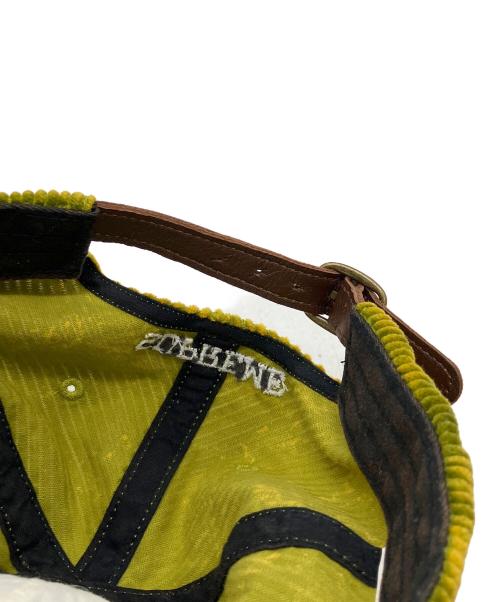 SUPREME（シュプリーム）SUPREME (シュプリーム) キャップ 23AW Corduroy Slogo 6Panel CaP グリーン×イエローの古着・服飾アイテム