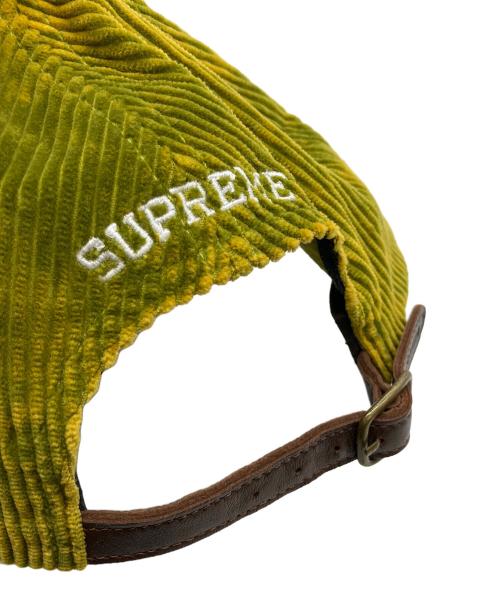 SUPREME（シュプリーム）SUPREME (シュプリーム) キャップ 23AW Corduroy Slogo 6Panel CaP グリーン×イエローの古着・服飾アイテム