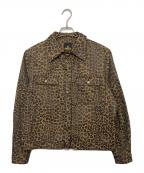 FENDIフェンディ）の古着「レオパード柄ジャケット」｜ブラウン